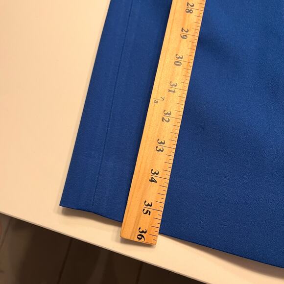 J. Crew Blue Wool Crepe Casey Dress Size 2 - Picture 9 of 9